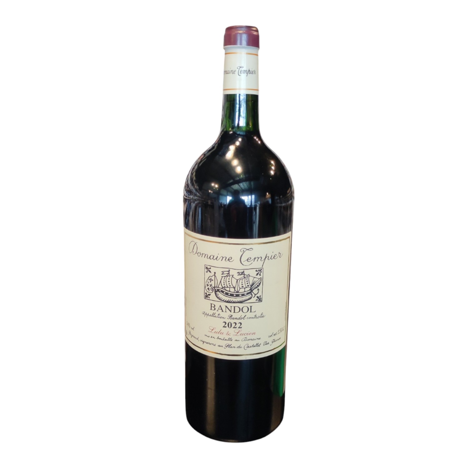 Domaine Tempier Lulu &lucien Bandol Rouge 2022 150 cl 14°