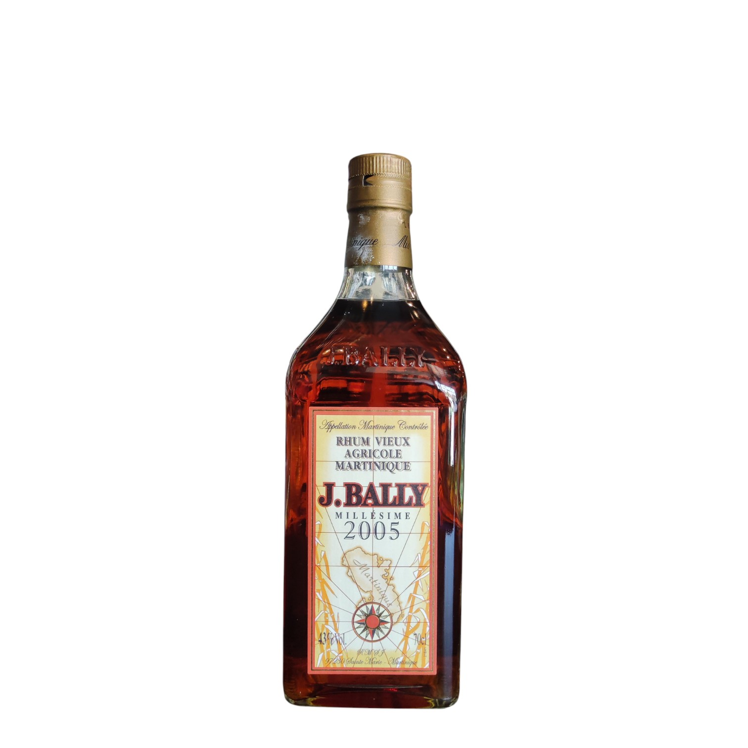 Rhum J.bailly Millesime 2005, 70 cl 43°