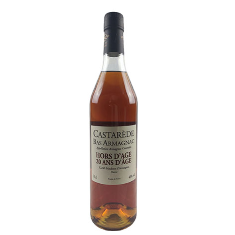 Castarede Bas Armagnac Hors D Age 20 Ans Armagnac 70 cl 40°