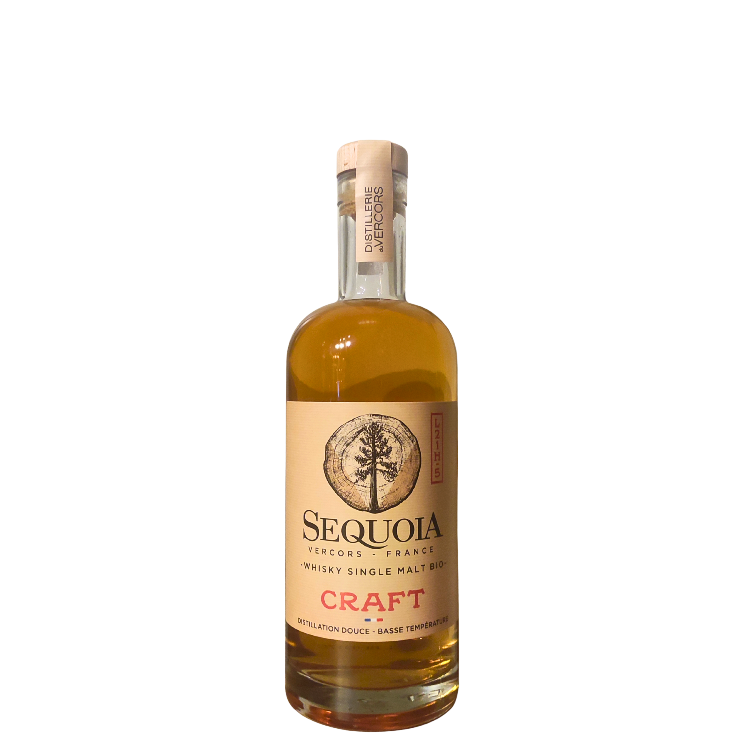 Whisky Francais Sequoia, Single Malt Bio, Craft, 41°, 70cl