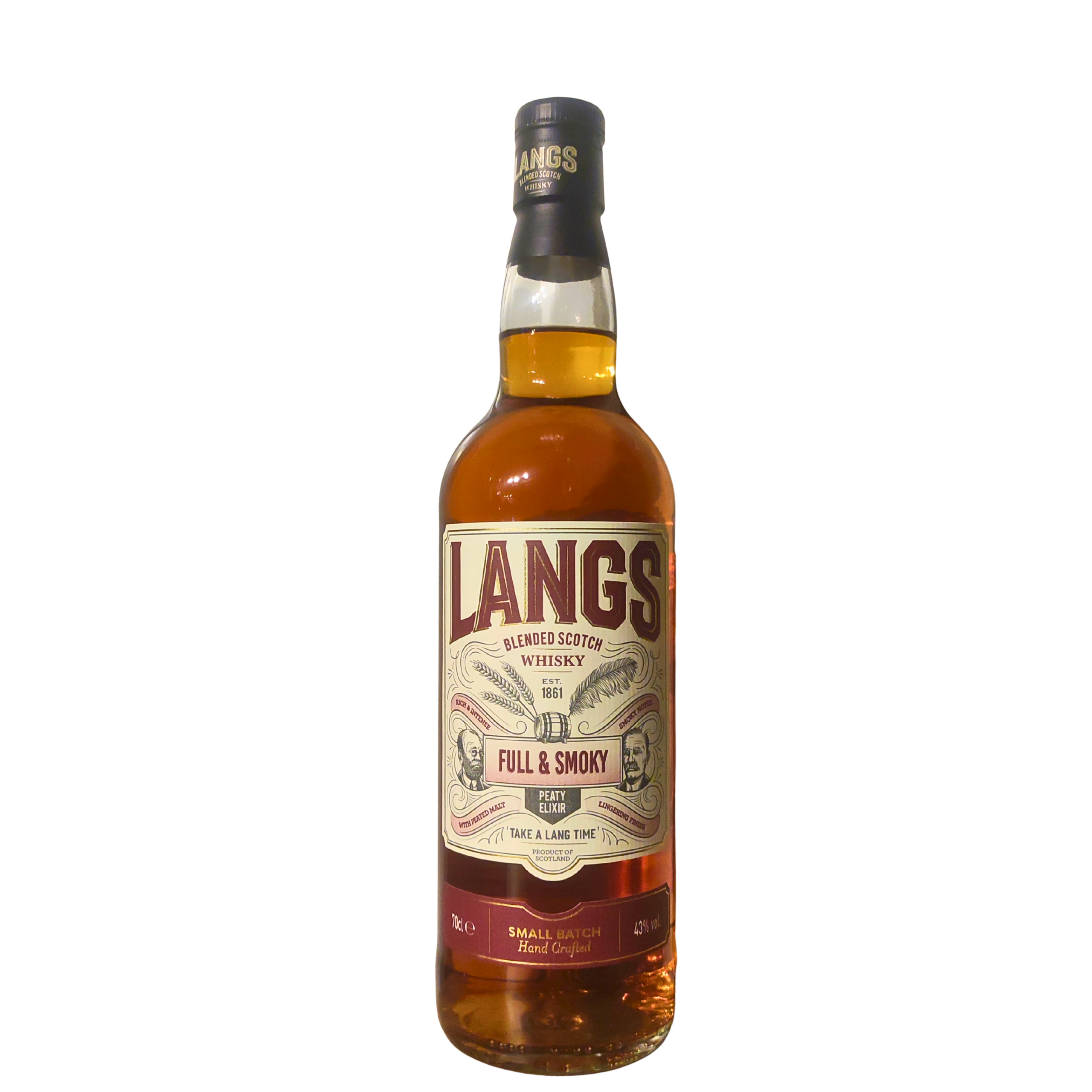 Langs Blended Scotch Whisky, Full And Smoky, 43°, 70cl