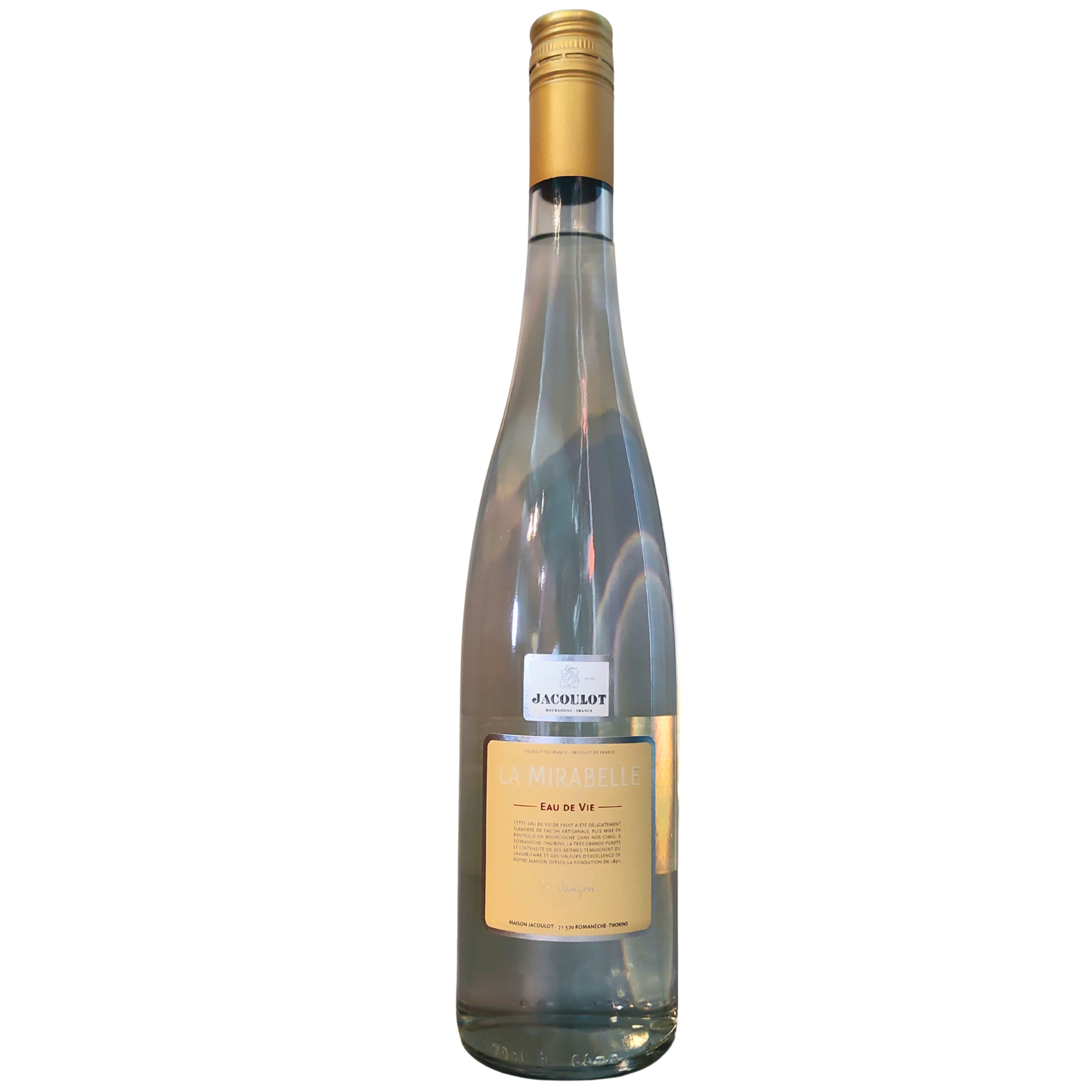 Eau De Vie De Mirabelle Flute Jacoulot 70 cl 45°