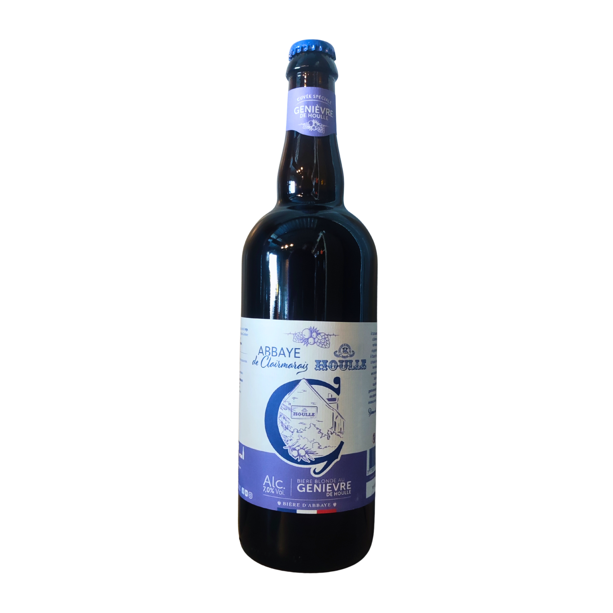 Abbaye de Clairmarais, Bière Blonde au Geniévre de Houle, 75Cl, 7°