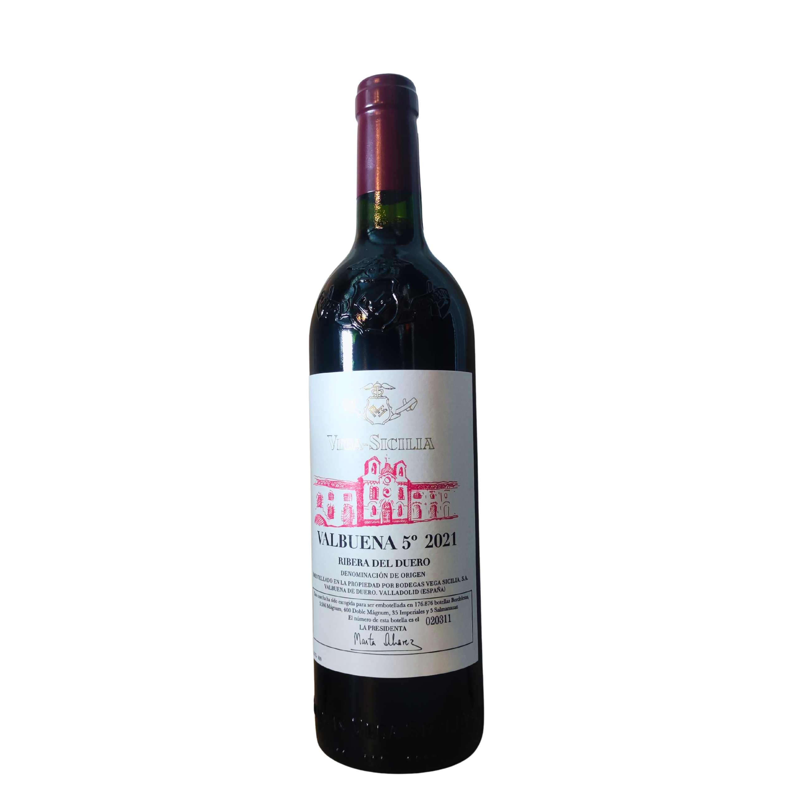 Vega Sicilia Valbuena 5°, Ribera Del Duero, 2021 75Cl, 14.5°