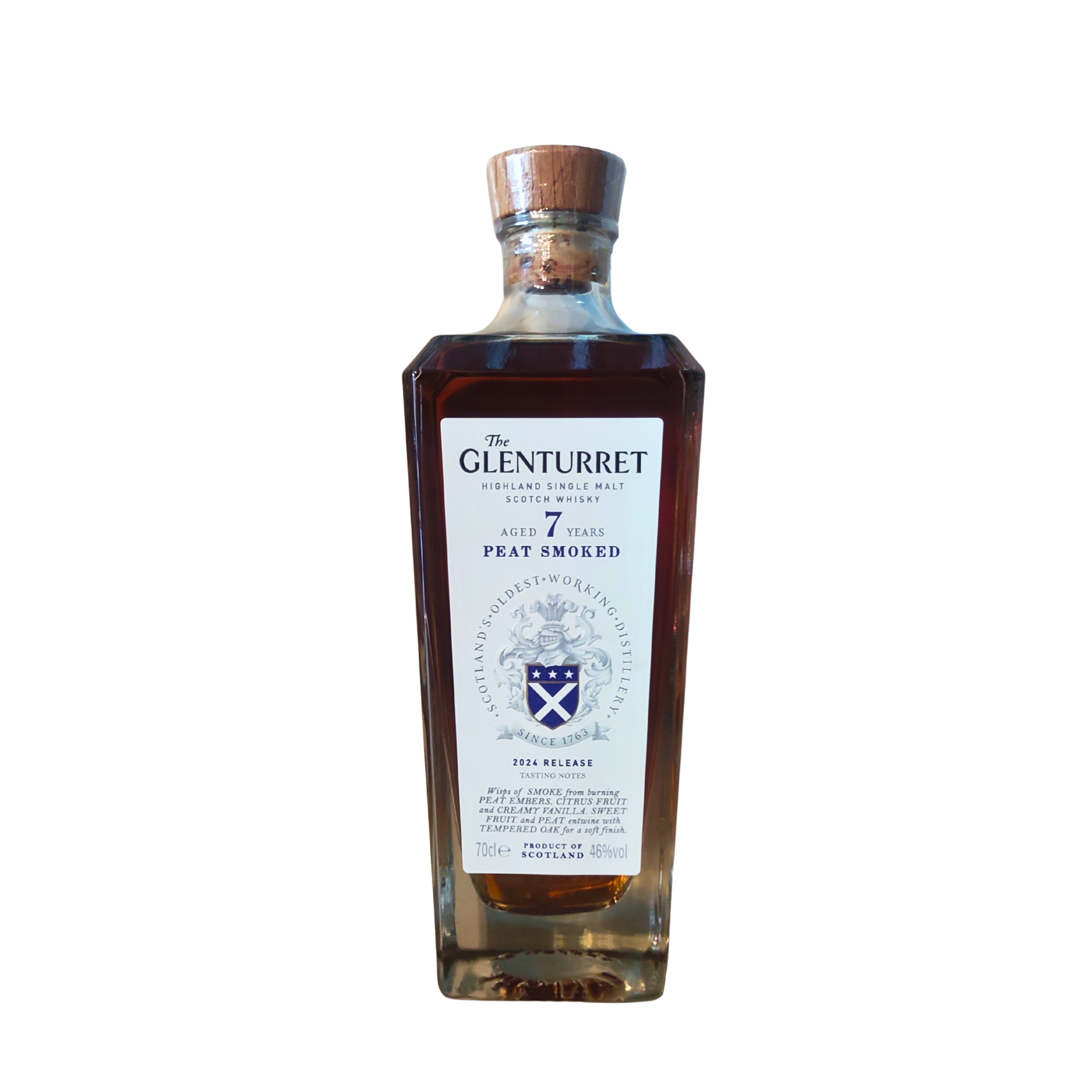 Whisky The Glenturret, 7 Ans Peat Smoke, Release 2024, 46°, 70Cl