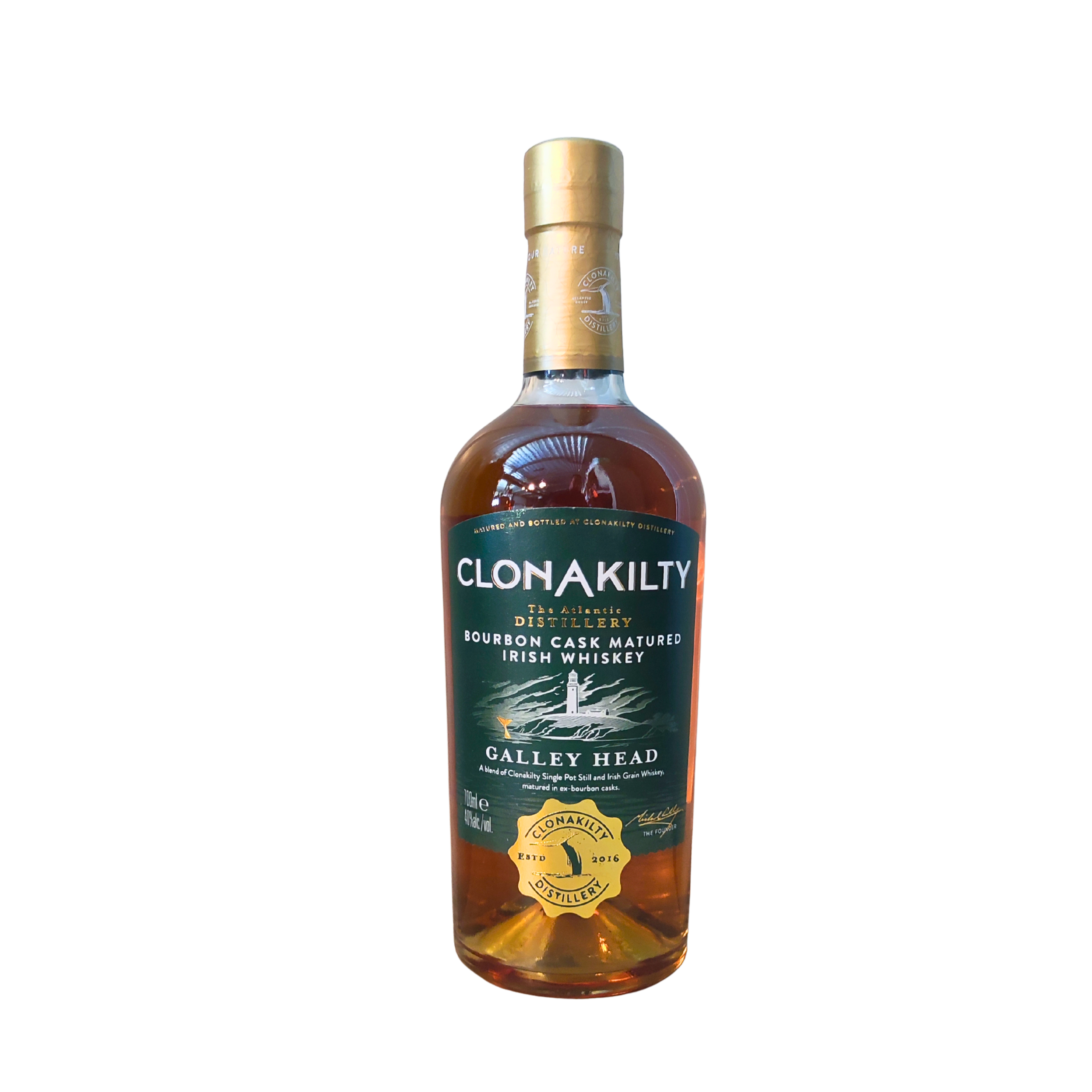 Whisky Clonakilty, Irish, Galley Head, Bourbon Cask Finish 70 cl 40°