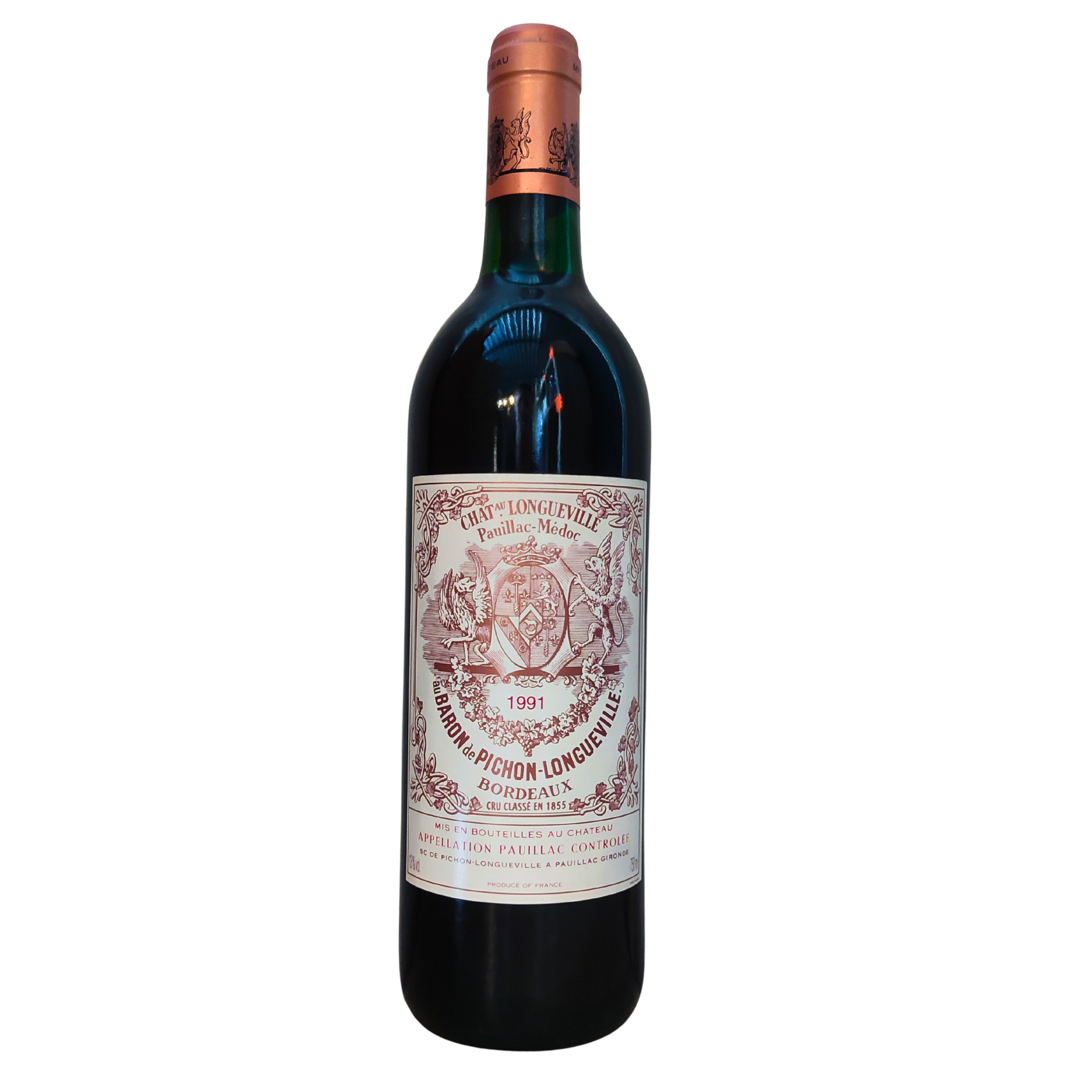 Chateau Pichon Longueville Baron, Grand Cru Classé Pauillac 1991, 75Cl