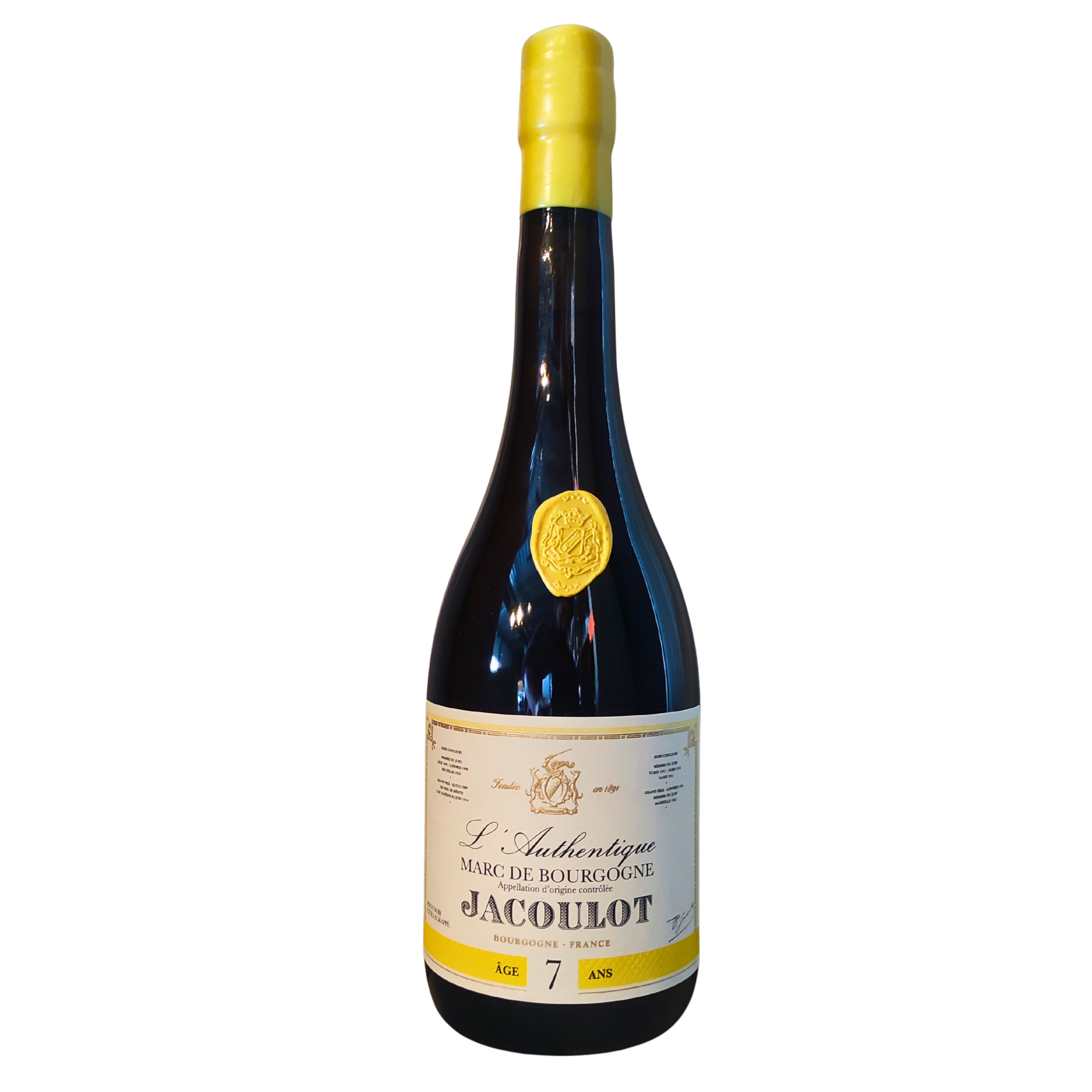L'authentique Marc de Bourgogne, Jacoulot, 7Ans, 70Cl, 45°