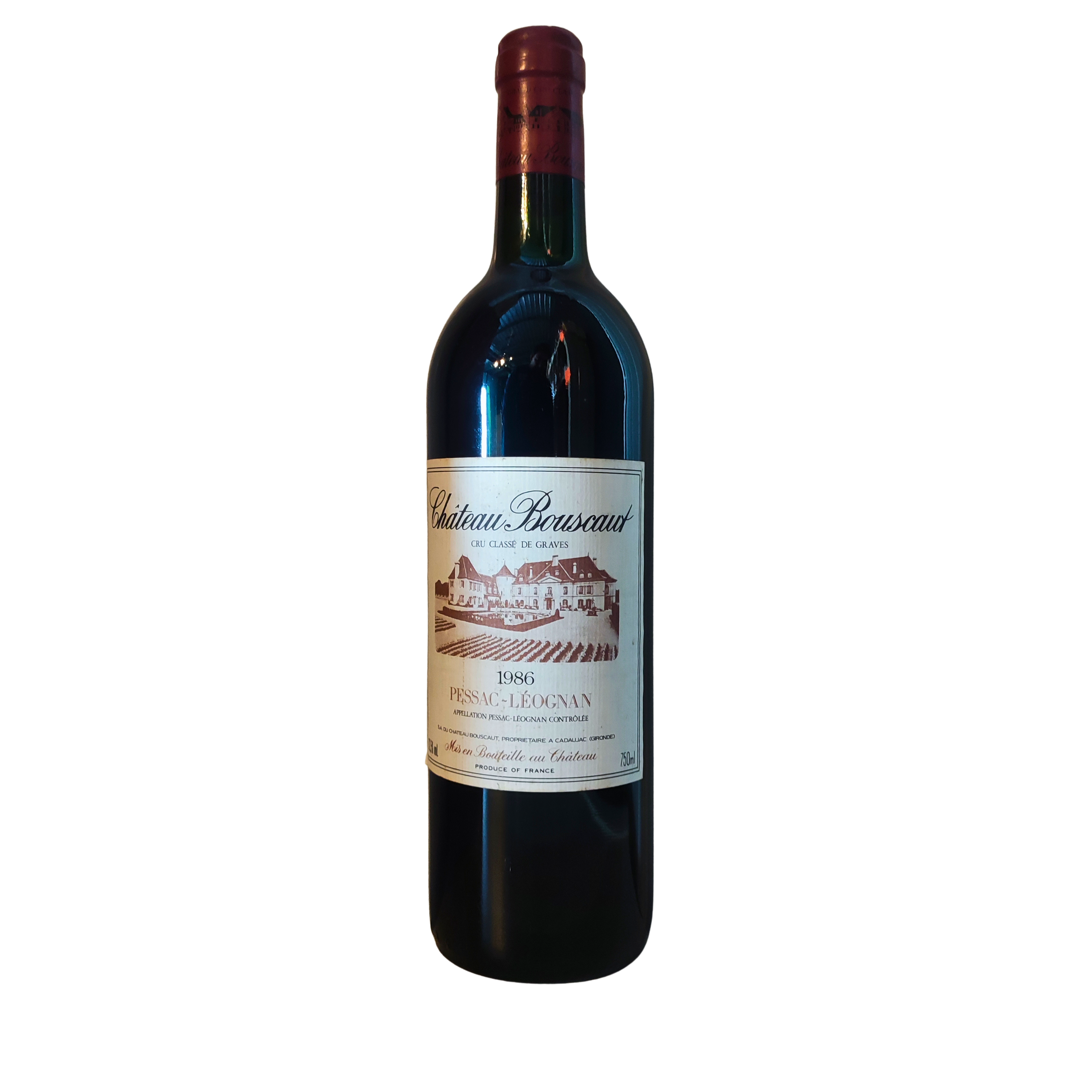 Chateau Bouscaut, Cru Classé, 1986, Pessac Leognan, 75Cl