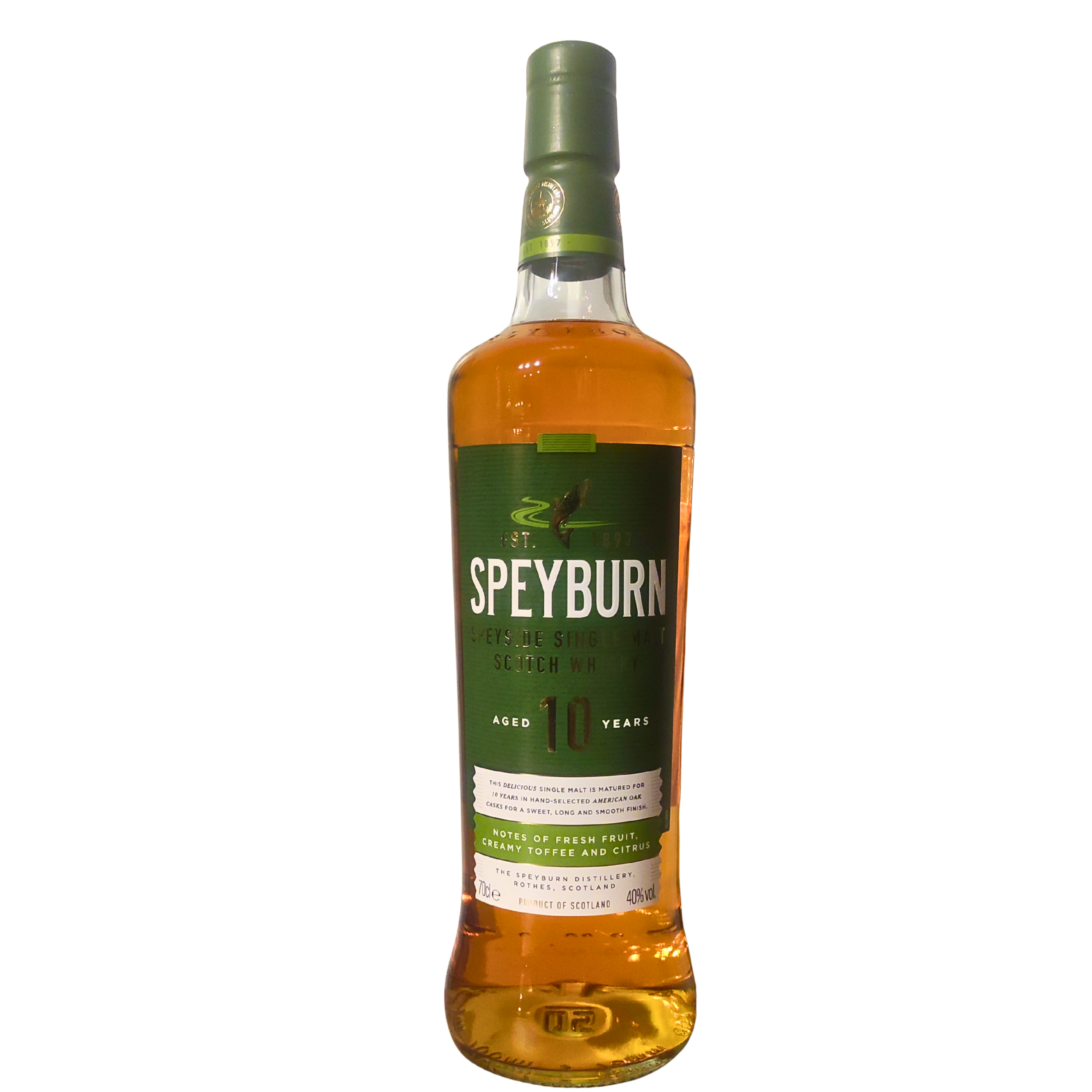 Whisky Speyburn Single Malt 10 Ans 70 cl 40°
